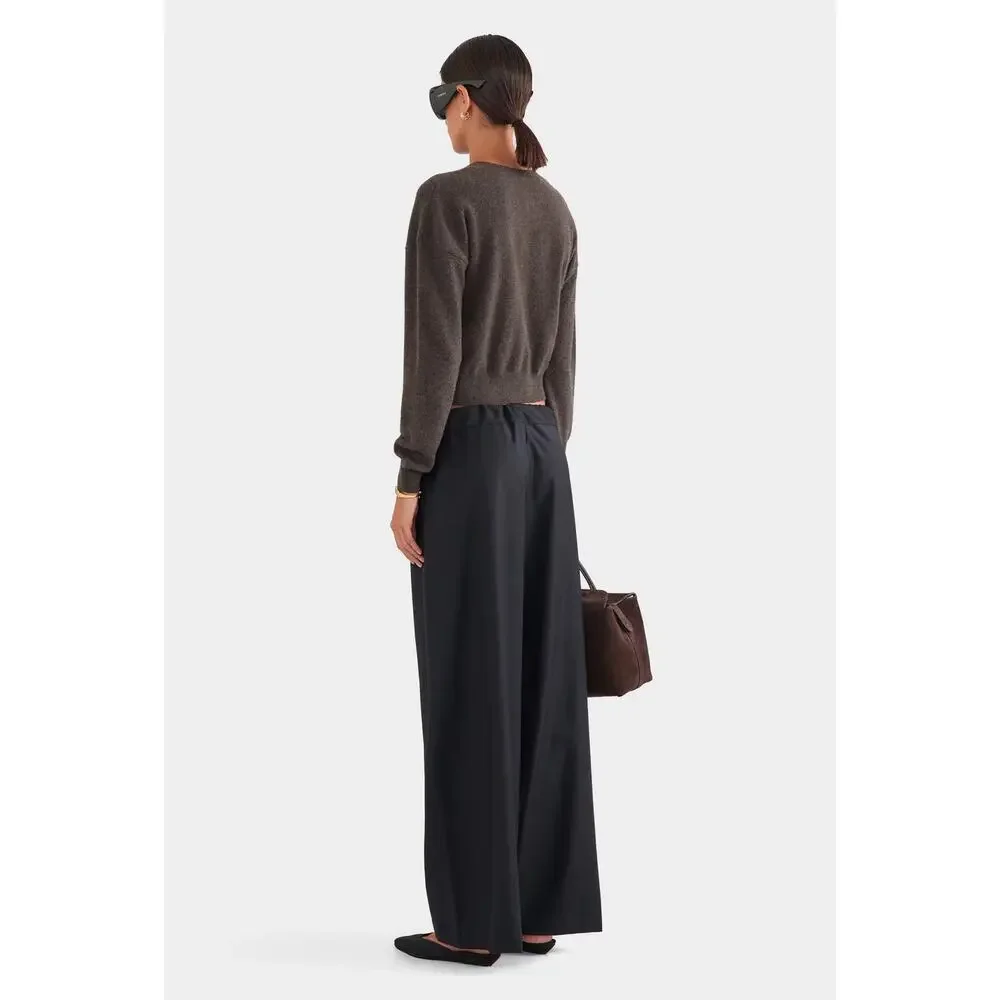 VENROY Black 100% Wool Paperbag Trouser Pants One Size NWT - Picture 3 of 12